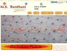 Tablet Screenshot of msbandhani.com